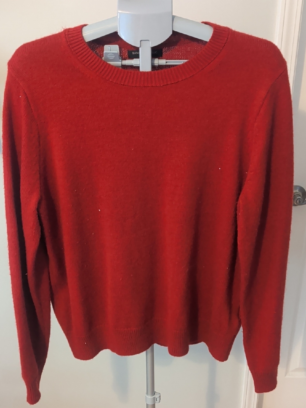 Classic Red Crewneck Women's Sweater